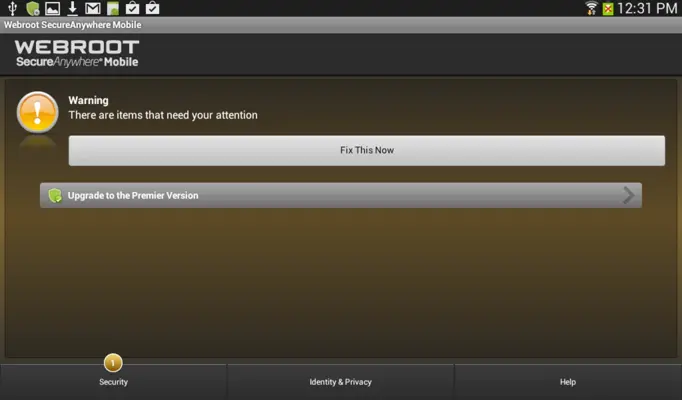 Webroot SecureAnywhere Mobile android App screenshot 2